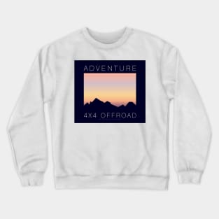 4x4 Offroad Adventure - Pastel Skies Crewneck Sweatshirt